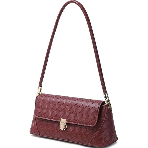 Women Wine Red Imported Vintage Retro Classic Cute Hobo Tote Mini Clutch Bags - Picture 3 of 4
